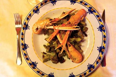 Meeresfrüchte auf Gemüsebett, Spanische Küche