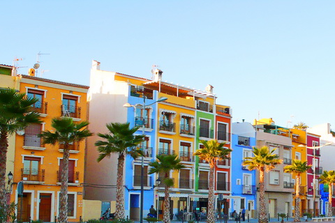 Strandpromenade in Villajoyosa, Andalusien Städte und Dörfer