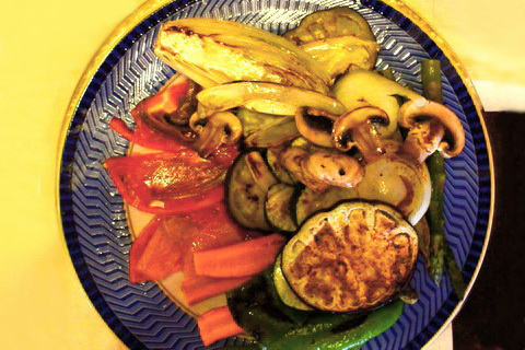 Vorspeisenteller mit frischen Gemüse, Spanische Küche